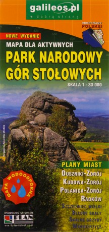 Mapa turystyczna - Park Narodowy Gór Stołowych