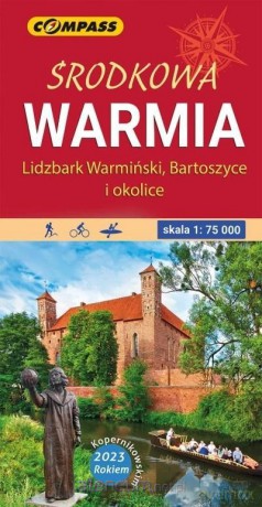 Mapa turystyczna - Środkowa Warmia 1:75 000