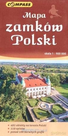 Mapa zamków Polski 1:900 000