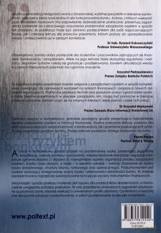 Zarzadzanie ryzykiem bankowym - malgorzata iwanicz-drozdowska [KSIĄŻKA]