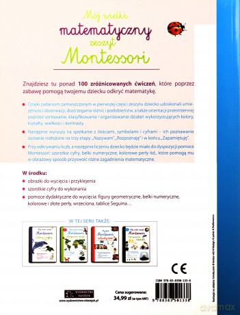 Mój wielki matematyczny zeszyt Montessori [KSIĄŻKA]