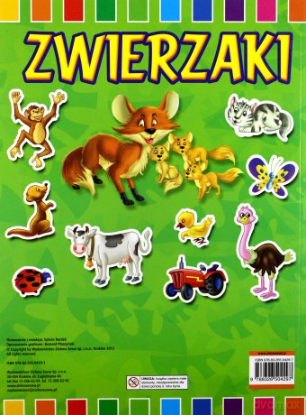 Zwierzaki 200 Naklejek [KSIĄŻKA]