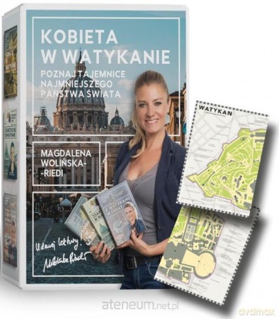 Kobieta w Watykanie (3 książki + mapa) - Magdalena Wolińska-Riedi [KSIĄŻKA]