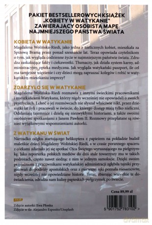 Kobieta w Watykanie (3 książki + mapa) - Magdalena Wolińska-Riedi [KSIĄŻKA]