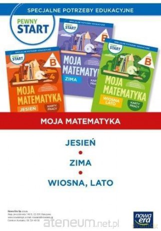 Pewny start. Zestaw Moja matematyka Karty pracy poz.B [KSIĄŻKA]