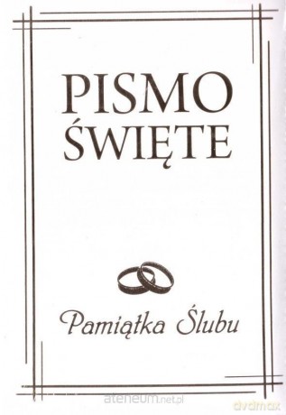 Pismo Święte w etui białe Pamiątka Ślubu [KSIĄŻKA]