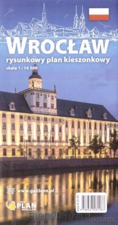 Plan kieszonkowy rysunkowy Wrocław [KSIĄŻKA]