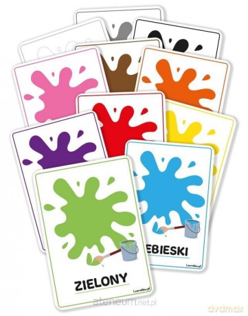 Plansze edukacyjne A4 - Kolory 11 kart [KSIĄŻKA]