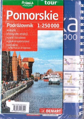 Podróżownik Pomorskie 1:250 000 + atlas samochodowy PL [KSIĄŻKA]