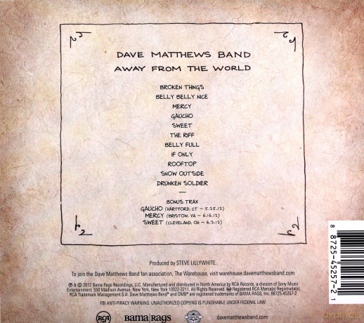 Dave Matthews Band: Away From The World (Ltd) (Ecopack) [CD]