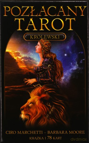 Pozłacany Tarot Królewski - Ciro Marchetti, Barbara Moore [KSIĄŻKA]