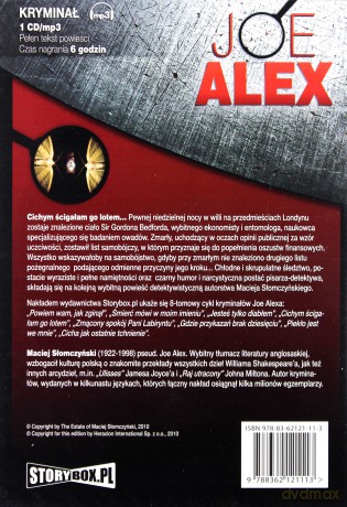 Cichym ścigałem go lotem - Joe Alex [AUDIOBOOK] [CD-MP3]  