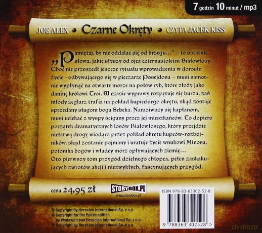 Czarne Okręty 1: Ofiarujmy bogom krew jego - Joe Alex (digipack) [AUDIOBOOK] [CD-MP3] 