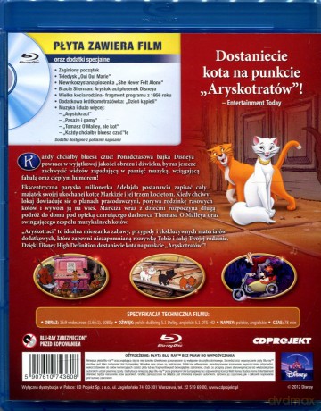 Aryskotraci (Disney) [Blu-Ray]
