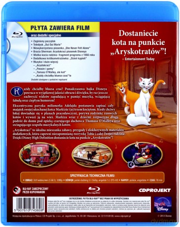 Aryskotraci (Disney) [Blu-Ray]