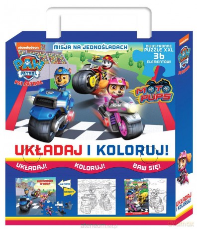 Psi Patrol. Układaj i koloruj [KSIĄŻKA]