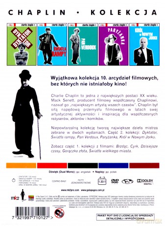 Chaplin Kolekcja: 5 arcydzieł filmowych 2 [BOX] [5DVD]