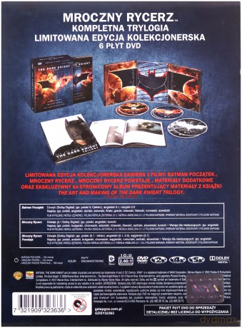 Batman: Mroczny Rycerz - Trylogia (Limitowana edycja kolekcjonerska z albumem) [6DVD]