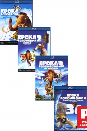 Epoka lodowcowa Kolekcja: 1+ 2 + 3 + 4 Pakiet [4Blu-Ray]