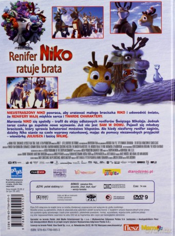 Renifer Niko ratuje brata (booklet) [DVD]