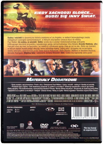 Szybcy i wściekli wersja specjalna [DVD]