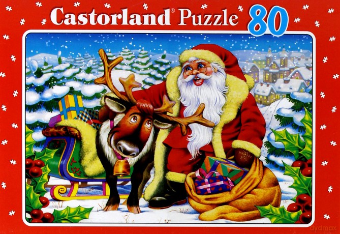 CASTOR 80 MINI Święty Mikołaj i Renifer A-08514-MK [PUZZLE]