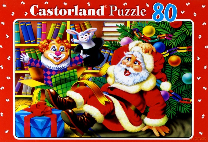 CASTOR 80 MINI Święty Mikołaj z klaunem A-08514-MK [PUZZLE]