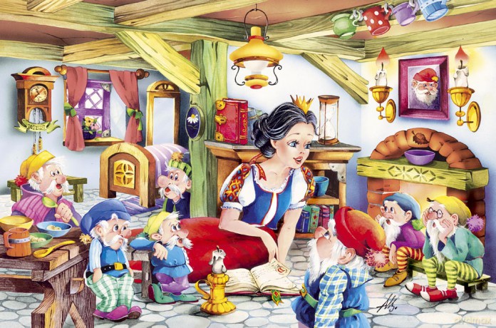 CASTOR 80 MINI Królewna i siedem krasnoludków A-08514-B [PUZZLE]