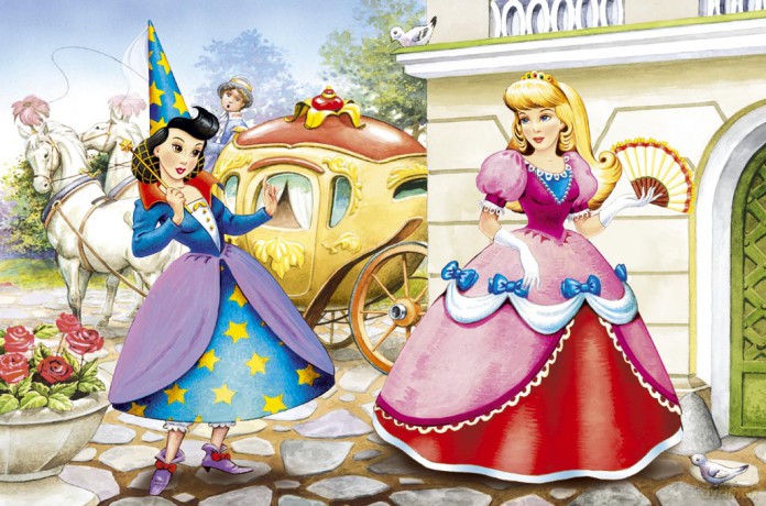 CASTOR 80 MINI Kopciuszek i wróżka. A-08514-B [PUZZLE]