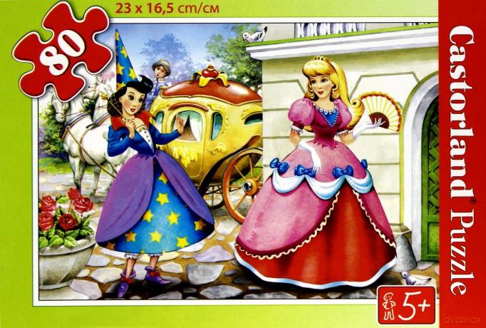 CASTOR 80 MINI Kopciuszek i wróżka. A-08514-B [PUZZLE]