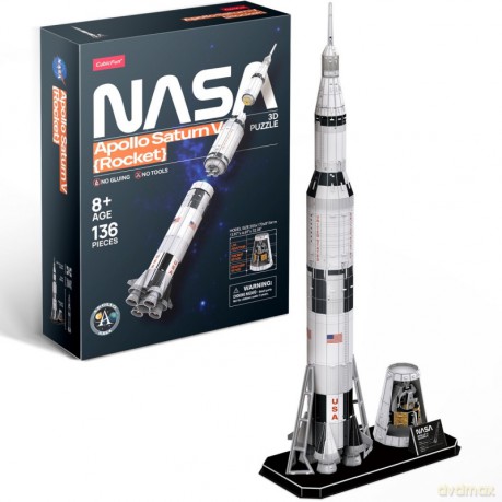 Puzzle 3D Rakieta Apollo Saturn [PUZZLE]