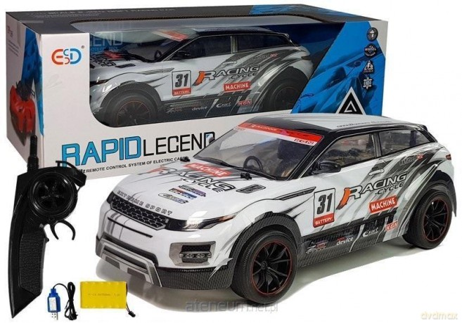 Auto rajdowe białe R/C 1:10
