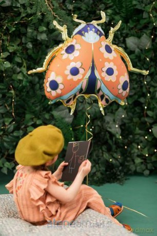 Balon foliowy biedronka 87x75 cm mix