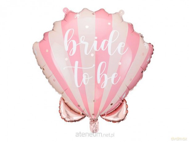 Balon foliowy Muszelka Bride to be 52x50 cm
