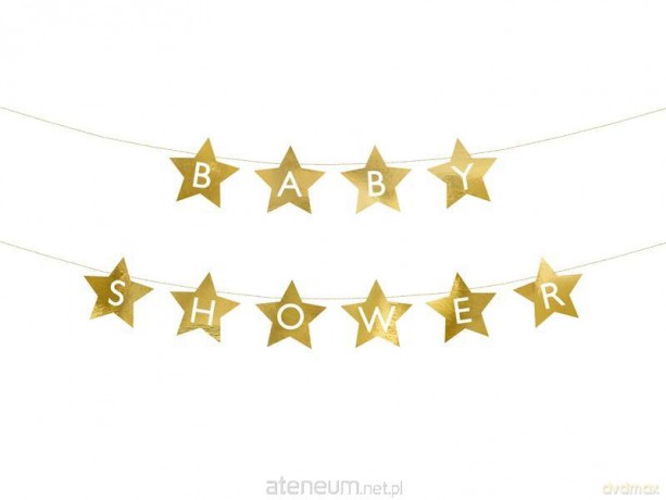 Baner Baby shower złoty 290x16.5 cm