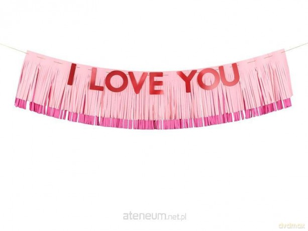 Baner I Love You 150x30 cm