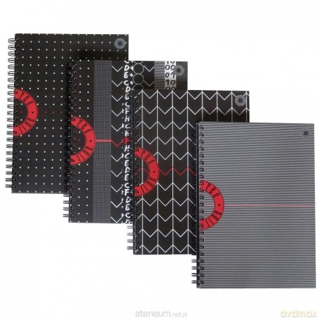 Brulion A4/120K kratka Red Line (5 szt)