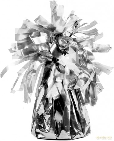 Ciężarek do balonów foliowy srebrny 4 szt