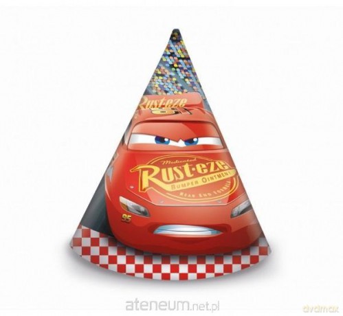 Czapeczki papierowe Cars 3 6 szt