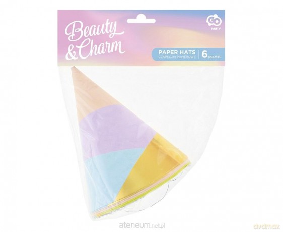 Czapeczki papierowe Pastel 6 szt