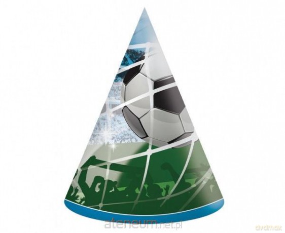 Czapeczki papierowe Soccer Fans 6 szt
