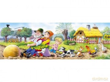 CASTOR 105 MINI Rodzina ciągnie rzepkę A-10503-B  [PUZZLE]