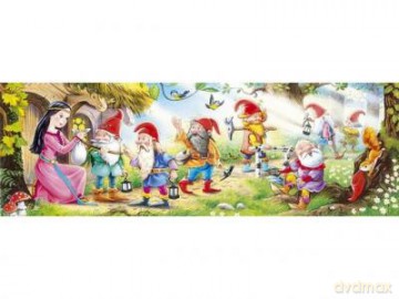 CASTOR 105 MINI Królewna żegna krasnoludki A-10503-B  [PUZZLE]