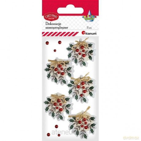 Dekoracje samoprzylepne papierowo-foliowe 3D 11 szt