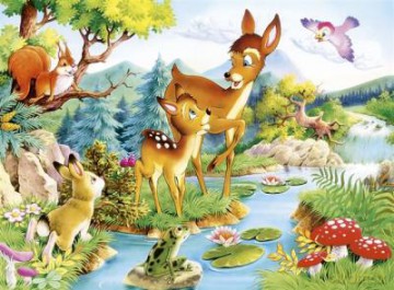 CASTOR 120 MINI Bambi i sarenka A-12022-B [PUZZLE]