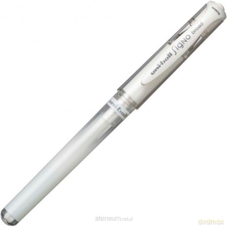 Długopis żelowy UMN-153 biały (12 szt)