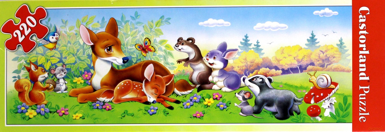 CASTOR 220 MINI Bambi i zwierzęta A-22014-B [PUZZLE]