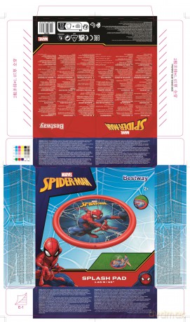 Dmuchany brodzik Mata Z Fontanną Spider-man 165 cm [SPORT]