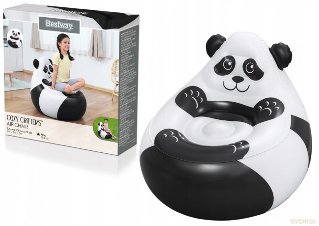 Dmuchany fotel panda 72x72x64 cm [SPORT]