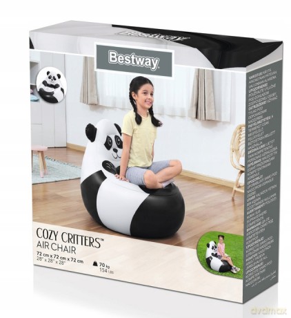 Dmuchany fotel panda 72x72x64 cm [SPORT]